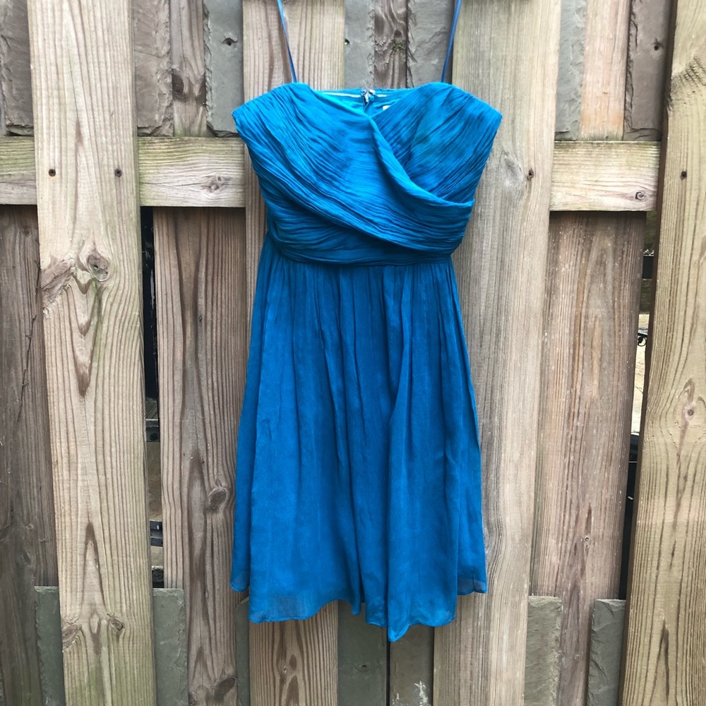 Strapless Chiffon JCrew Bridesmaid Dress